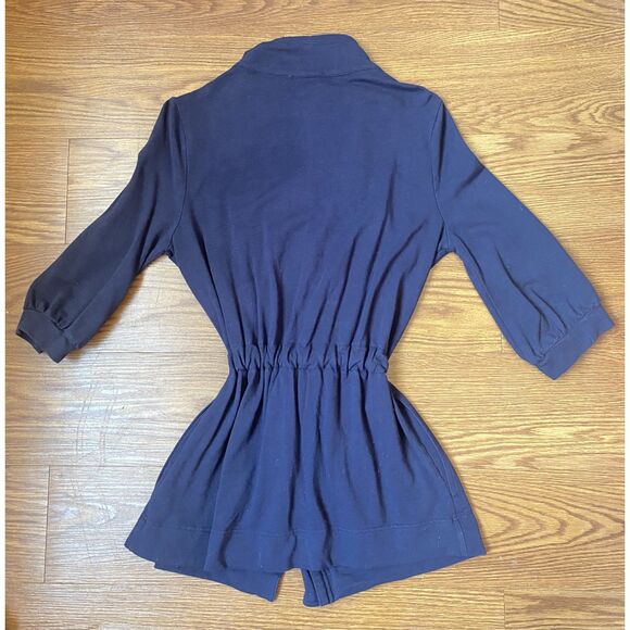 Y2K Navy Blue Zip Jacket Size S - Picture 2 of 6